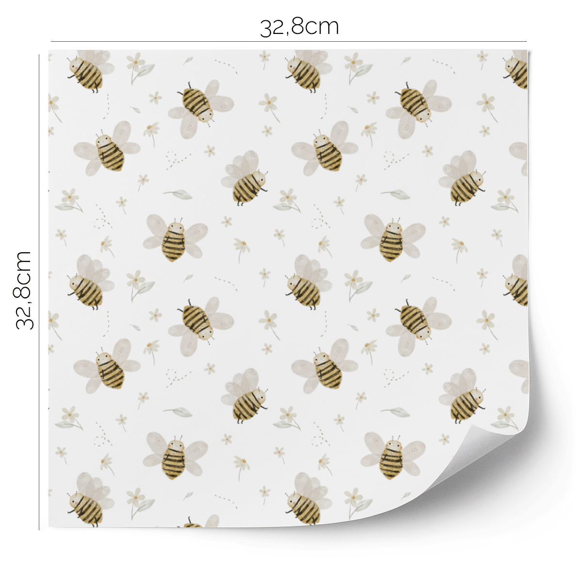 IKEA KALLAX furniture wrap - Honey bees (white)