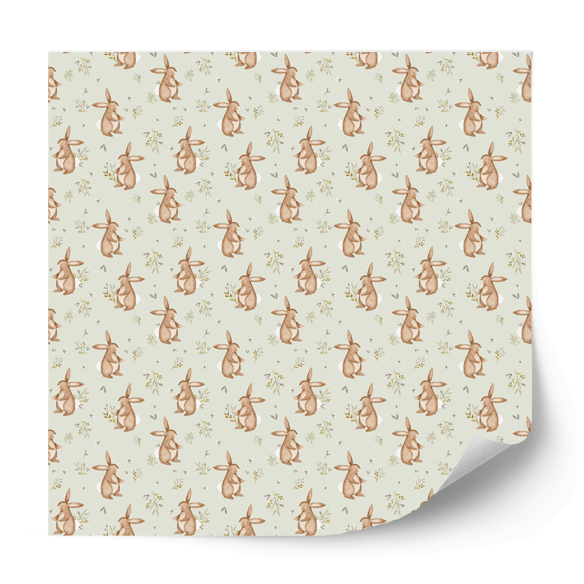 Furniture wrap - Rabbit's Garden (green)