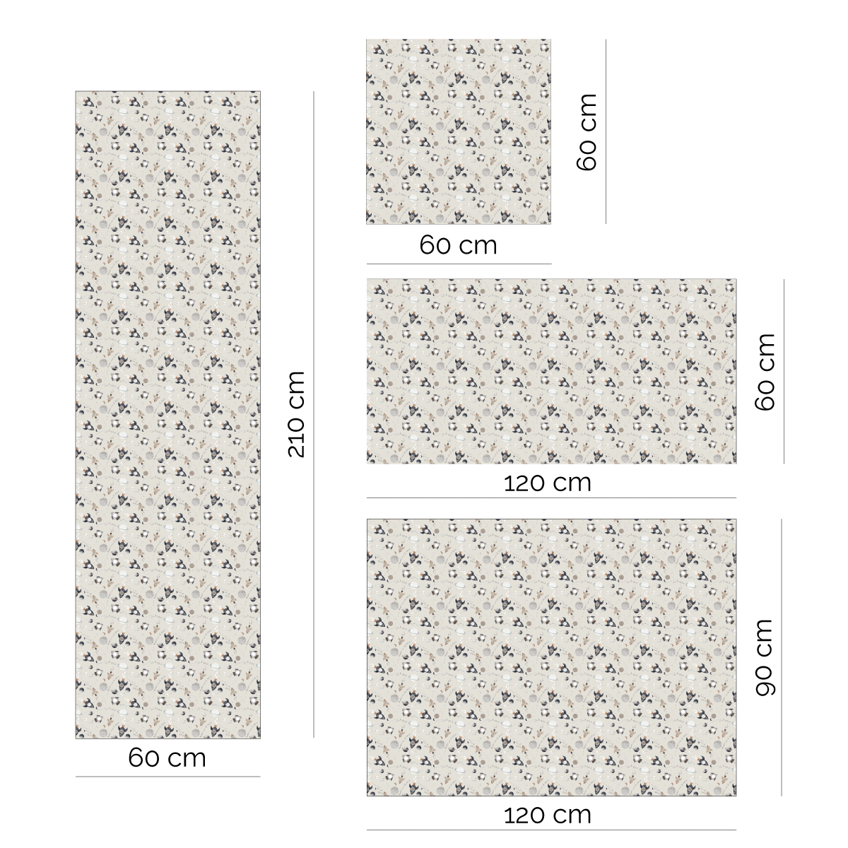 Möbelfolie - Mondreise (ecru)